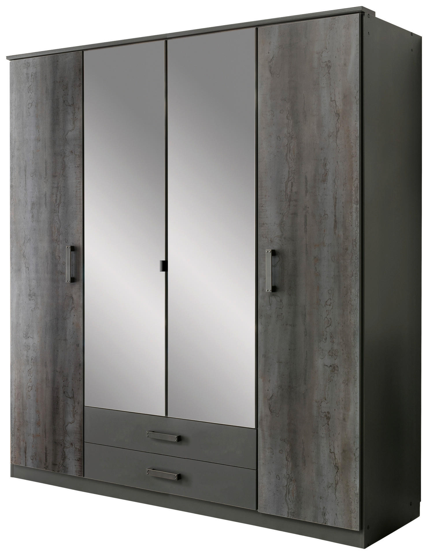 Kleiderschrank Duisburg Graphit B/H/T: ca. 180x199x58 cm Duisburg - Graphit (180,00/199,00/58,00cm)