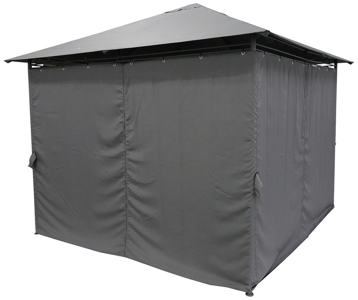 Pavillon Emil grau Stahl B/H/L: ca. 300x260x300 cm Emil - grau (300,00/300,00/260,00cm)