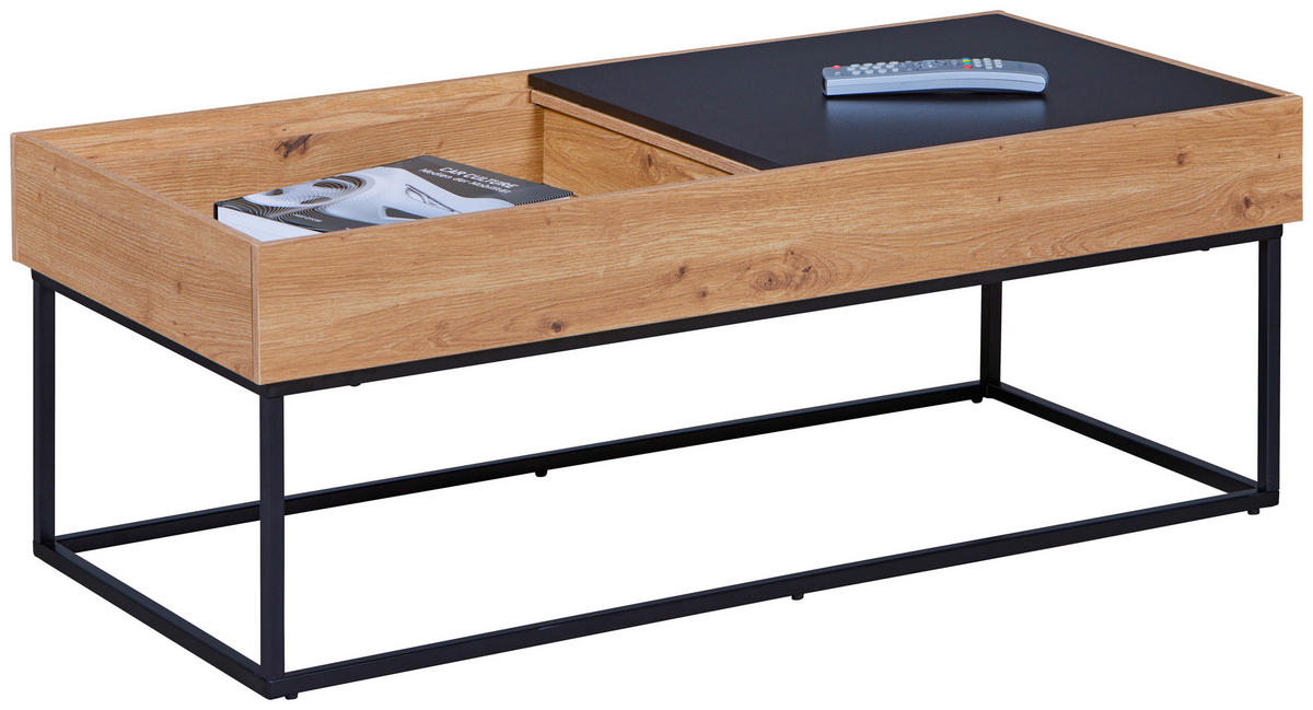 Couchtisch Filora Eiche beschichtet Optik B/H/L: ca. 50x40x110 cm Filora - Eiche (110,00/50,00/40,00cm) - Inter Link