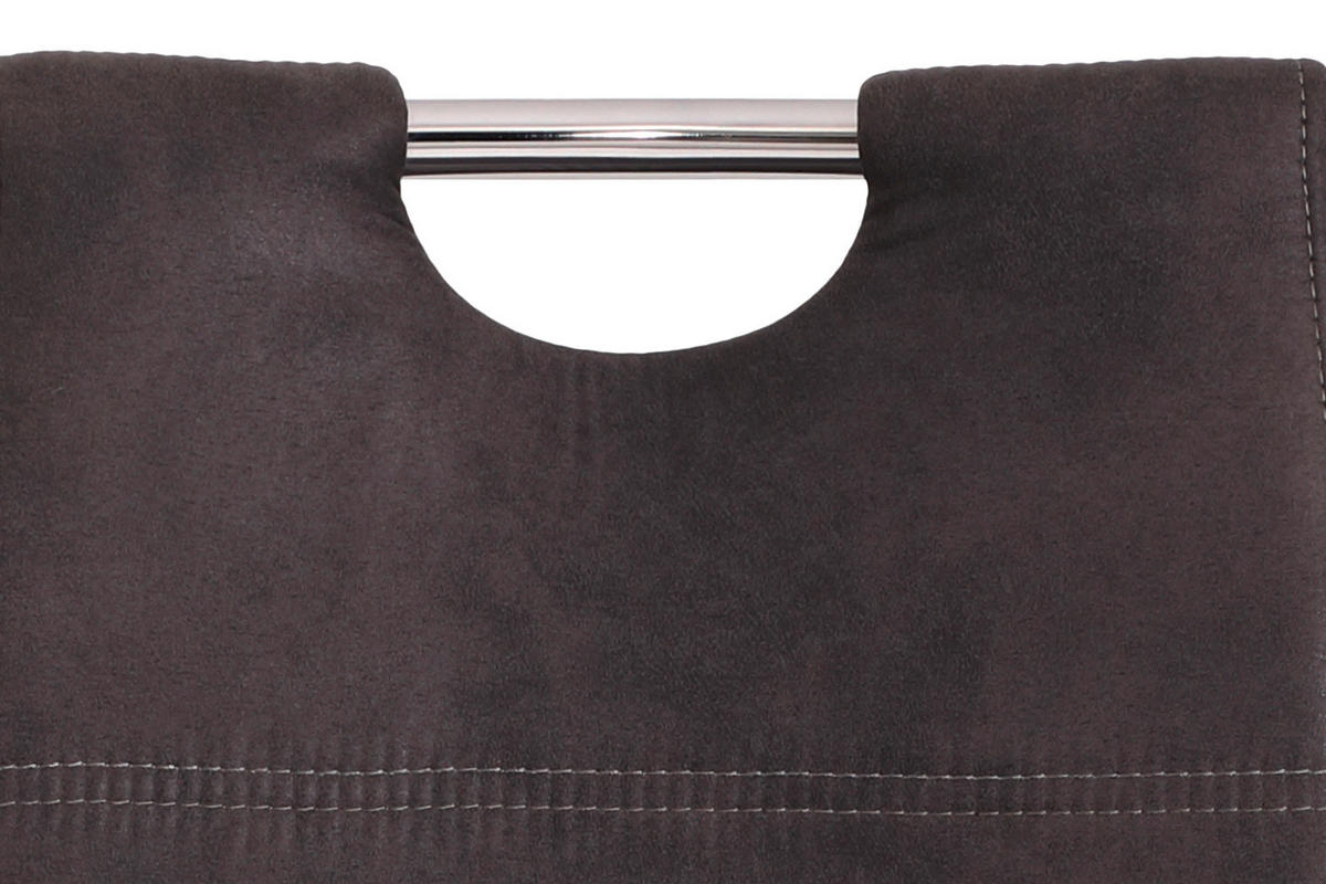 Stuhl Susi 4er Set anthrazit Vintage Microfaser B/H/T: ca. 44x98x61 cm Susi 4er Set - anthrazit (44,00/98,00/61,00cm) - Hela
