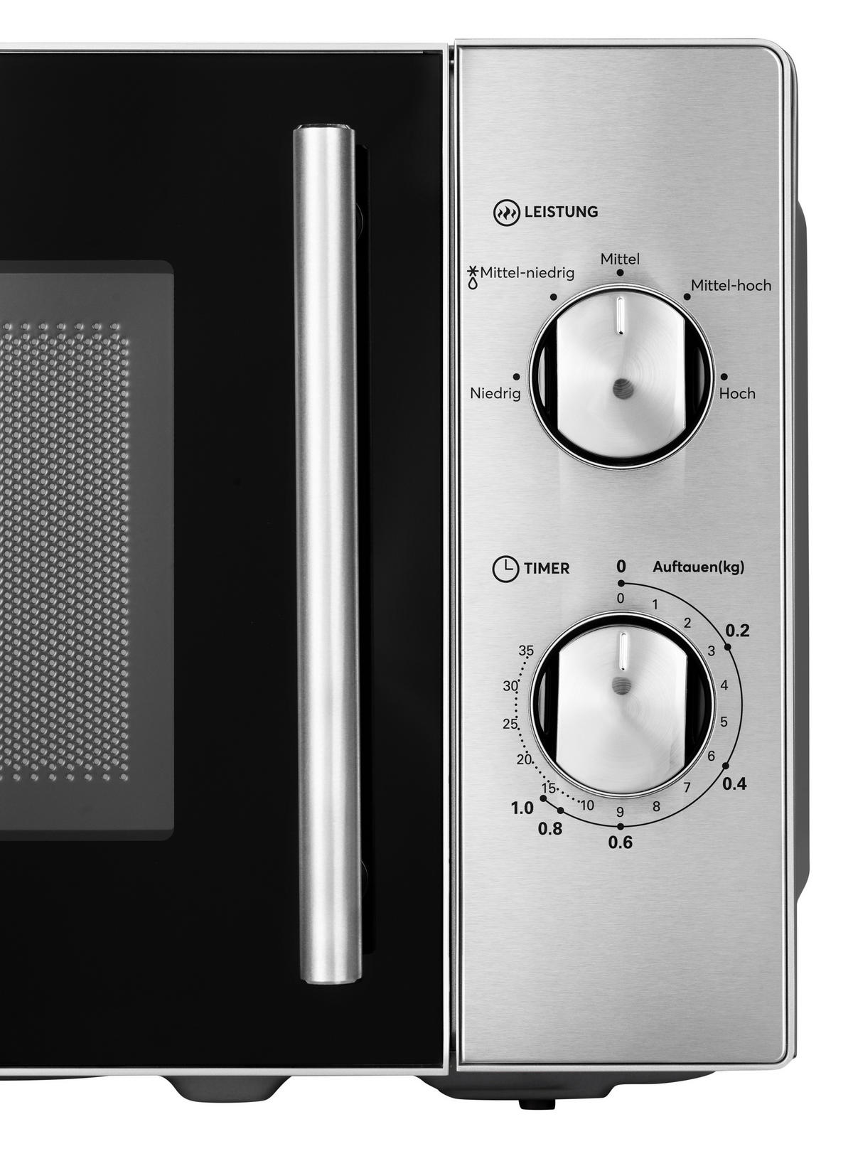 Mikrowelle MM720CD8-PM silber Metall B/H/T: ca. 44x26x36 cm ca. 20 l Mikrowelle_Stockholm - silber (44,00/26,00/36,00cm)