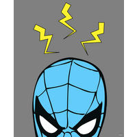 Komar Poster Marvel PowerUp Spider-Man Sense Disney B/L: ca. 40x50 cm Marvel PowerUp Spider-Man Sense - (40,00/50,00cm) - Komar