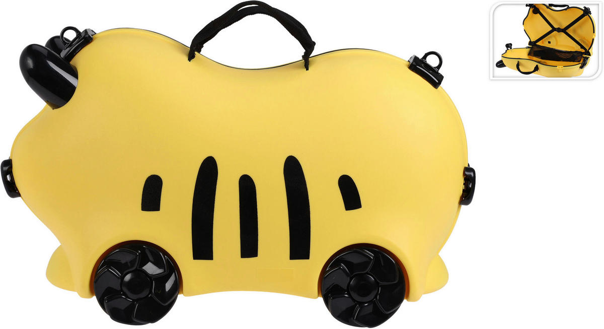 Kinder Sitzkoffer gelb Polypropylen B/H/L: ca. 54x23x33,5 cm Kinder-Sitzkoffer - gelb (33,50/54,00/23,00cm)