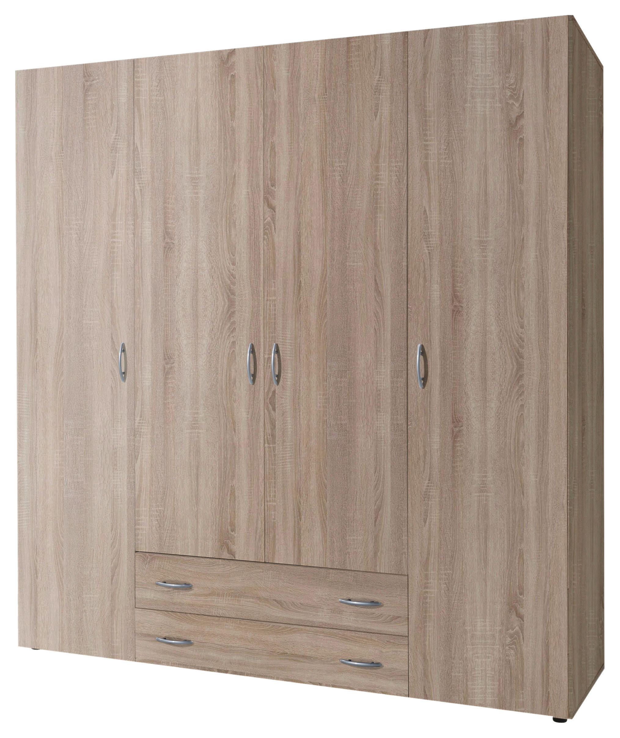 kleiderschrank base eiche sonoma nachbildung b/h/t: ca. 160x177x52