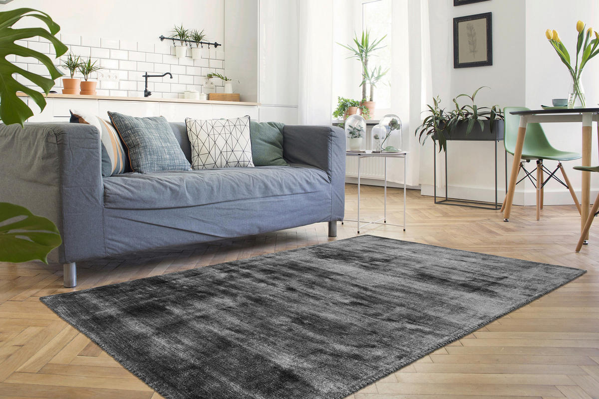 360Living Teppich Village Graphit B/L: ca. 120x170 cm Village - Graphit (120,00/170,00cm) - 360Living