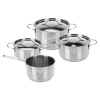 Topfset silber Edelstahl 7 tlg. Topfset_7tlg. - silber