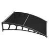 Brosplast Vordach schwarz B/H/L: ca. 120x23x105 cm Vordach_GRDNL001 - schwarz (105,00/120,00/23,00cm) - Brosplast