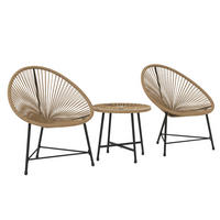 Outsunny Gartenmöbel-Set B/H/L: ca. 68x81x72 cm Gartenmöbel Set - natur (72,00/68,00/81,00cm) - Outsunny