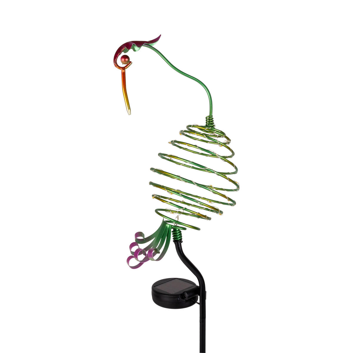 LED-Solarleuchte KRANICH NV4124701 multicolor Metall B/H/L: ca. 13x86x11 cm LED Solarleuchte KRANICH mit LED - multicolor (11,00/13,00/86,00cm) - Näve Leuchten