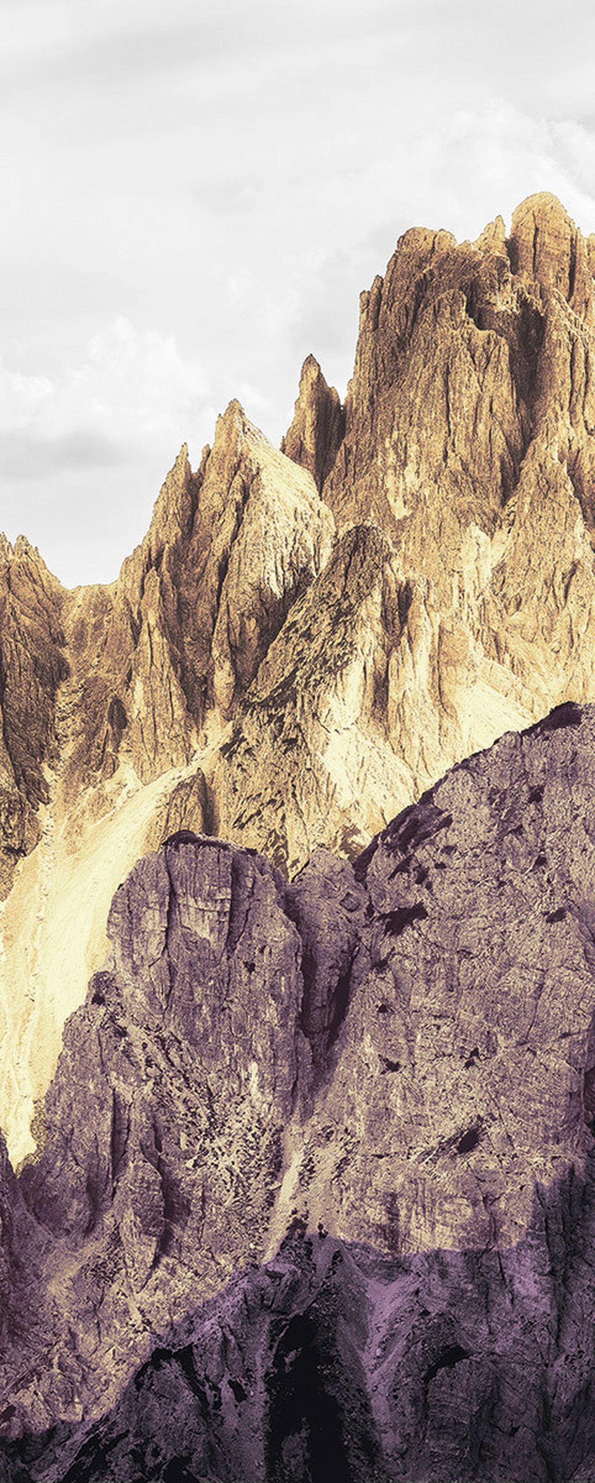 Komar Fototapete Peaks Color Panel B/L: ca. 100x250 cm Peaks Color Panel - (100,00/250,00cm) - Komar