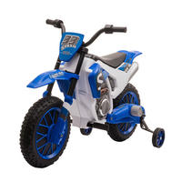 HOMCOM Kinder-Elektromotorrad blau B/H/L: ca. 51,5x68x106,5 cm Kinder-Elektromotorrad - blau (106,50/51,50/68,00cm) - HOMCOM