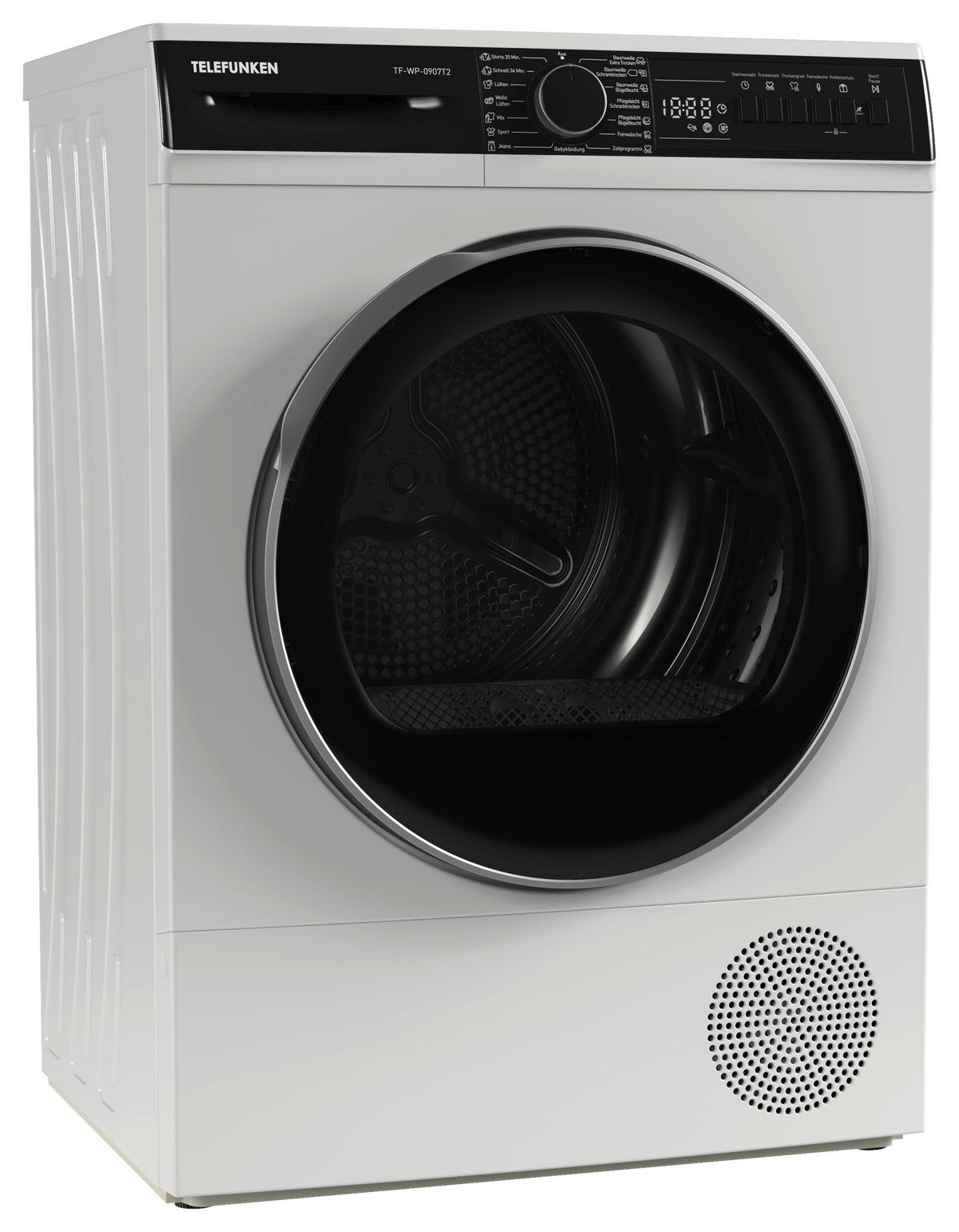 Telefunken Wärmepumpentrockner TF-WP-0907T2 weiß B/H/T: ca. 60x85x53 cm ca. 7 kg Wärmepumpentrockner TF-WP-0907T2 - weiß (60,00/85,00/53,00cm) - TELEFUNKEN