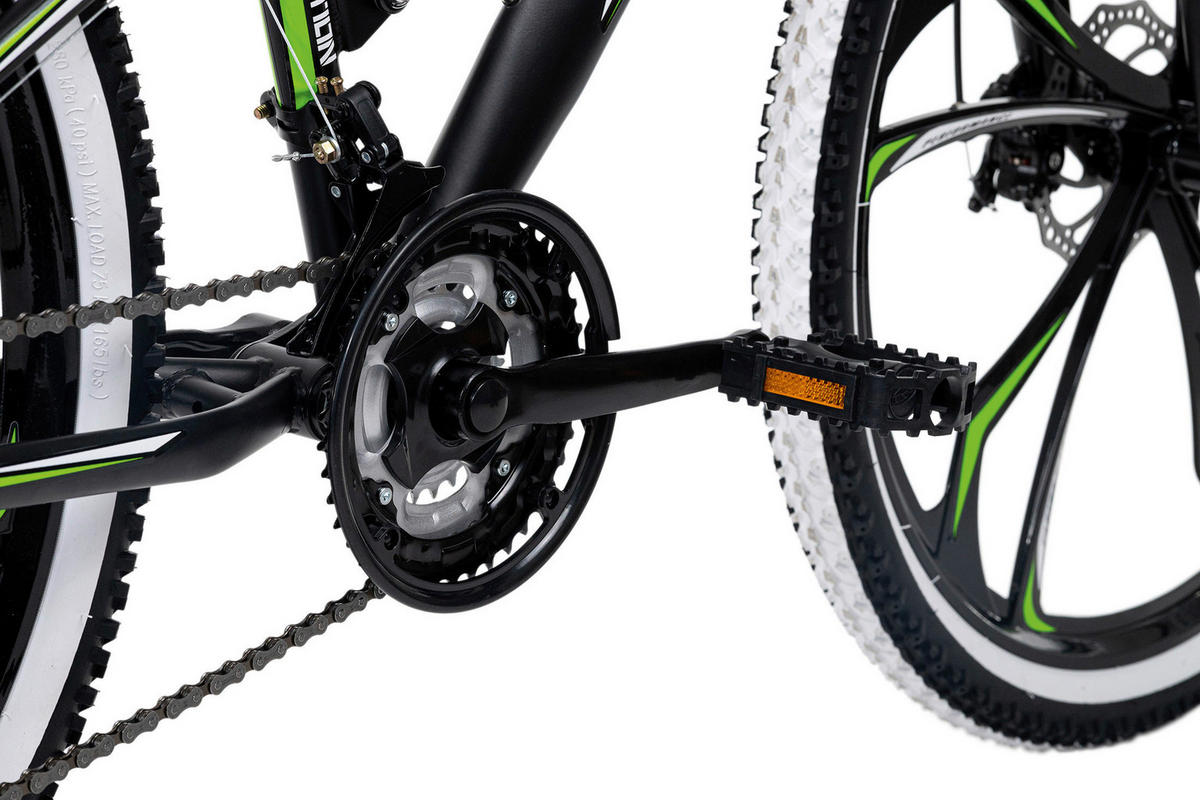KS-Cycling Mountain-Bike Scrawler KS600M 27,5 Zoll Rahmenhöhe 51 cm 21 Gänge schwarz schwarz ca. 27,5 Zoll Scrawler - schwarz/grün - KS-Cycling