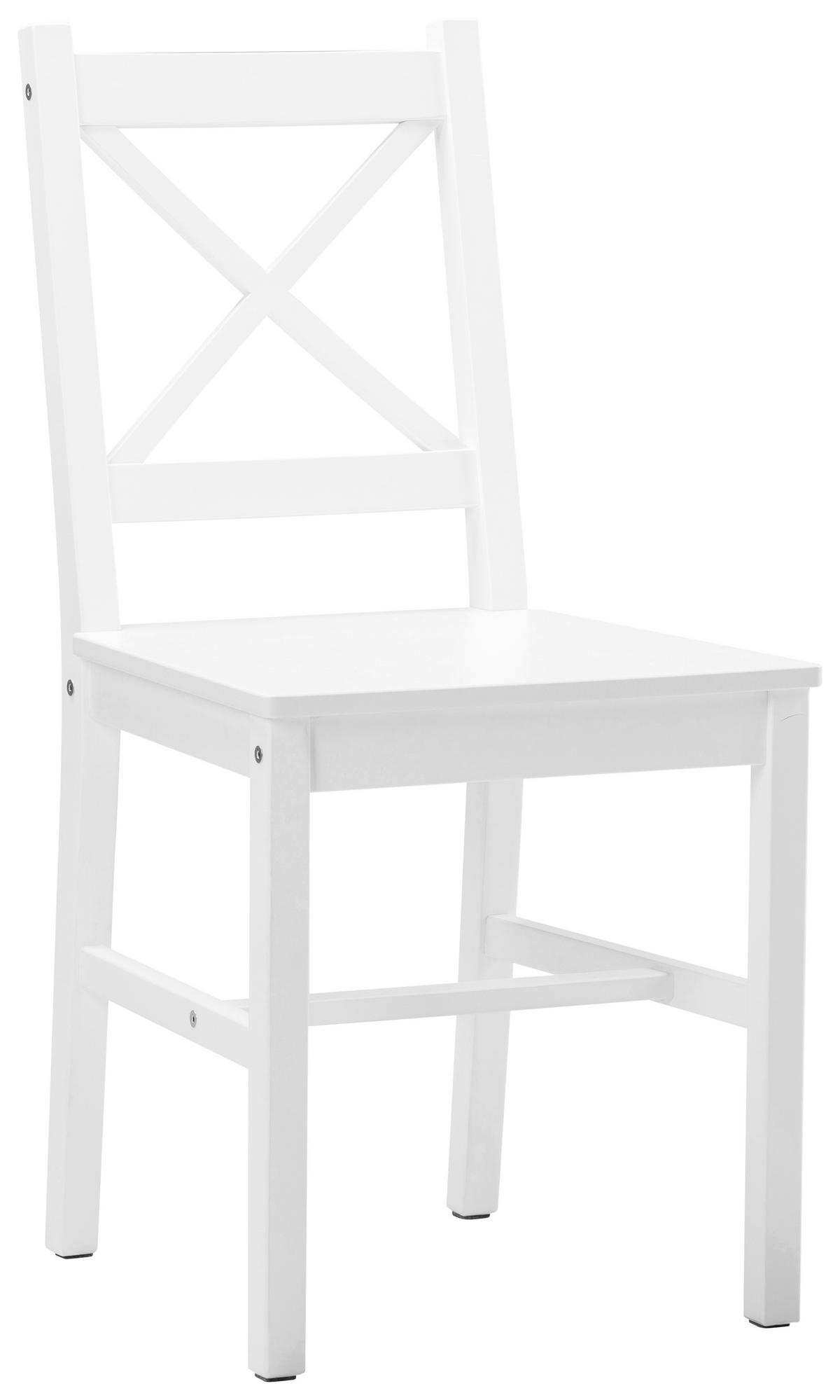 Stuhl Harry weiß Holz B/H/T: ca. 43x86x41 cm Harry - weiß (43,00/86,00/41,00cm)