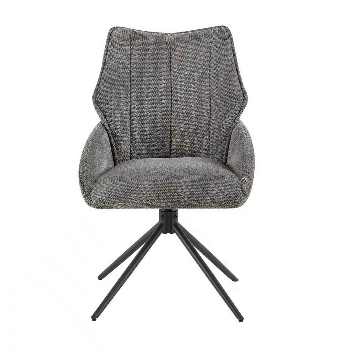 Drehstuhl Cali anthrazit Webstoff B/T: ca. 57x61 cm Cali - schwarz/anthrazit (57,00/61,00cm)