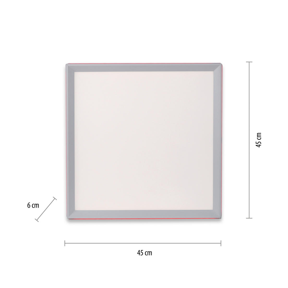 Just Light LED-Deckenleuchte GALACTICA 15556-16 weiß Kunststoff B/H/T: ca. 45x6,5x45 cm 2 Brennstellen GALACTICA - weiß (45,00/6,50/45,00cm) - Just Light