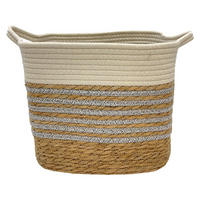 POCOline Korb weiß Baumwolle B/H/L: ca. 25x26x30 cm Korb_Lotte_S - weiß/natur (30,00/25,00/26,00cm) - POCOline