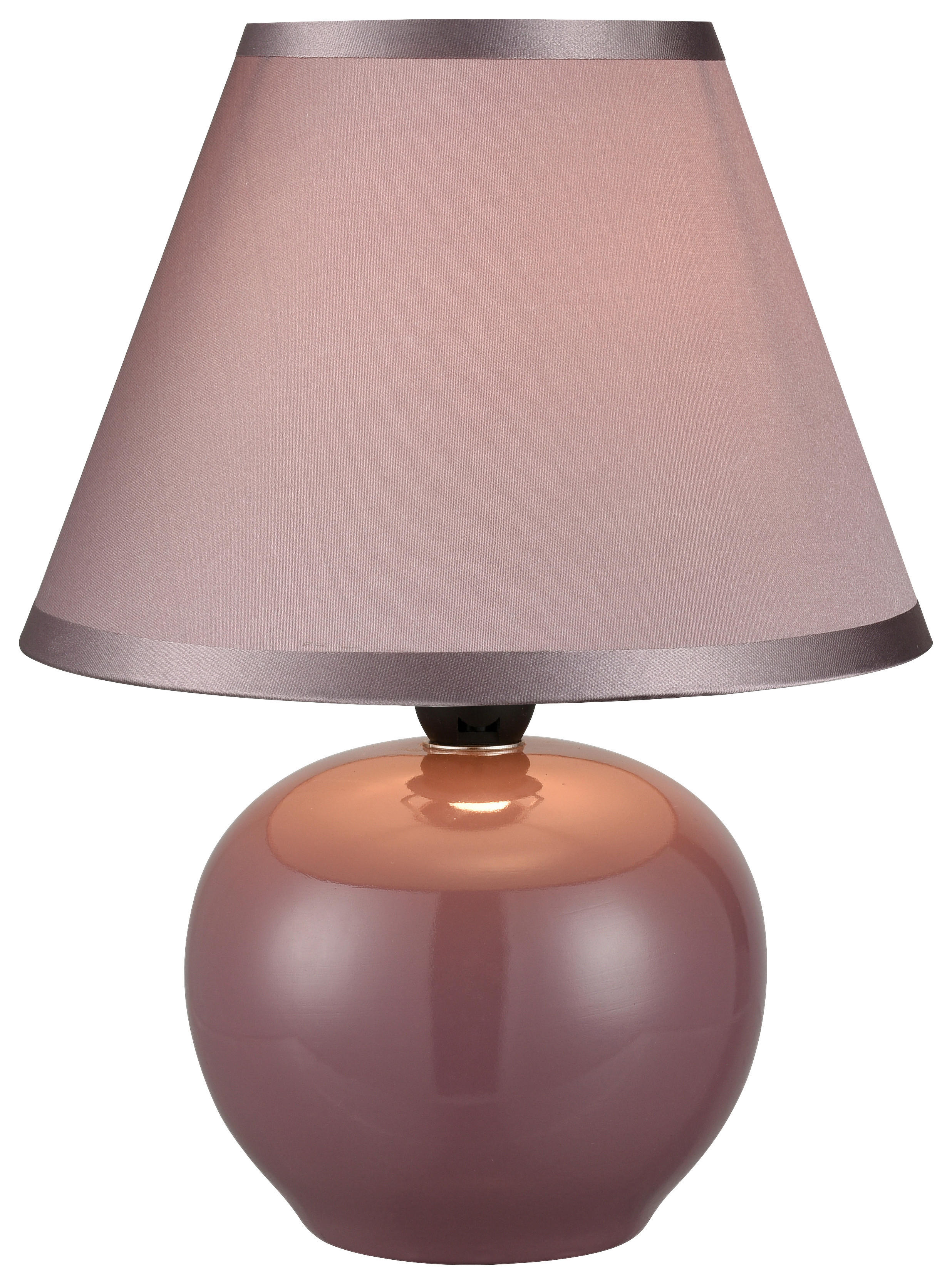 Tischleuchte Keramik Stoff H: ca. 24 cm E14 1 Brennstellen Tischleuchte-Keramik_Seline - (24,00cm)