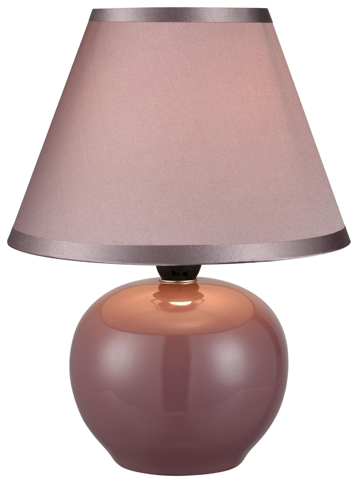 Tischleuchte Keramik Stoff H: ca. 24 cm E14 1 Brennstellen Tischleuchte-Keramik_Seline - (24,00cm)