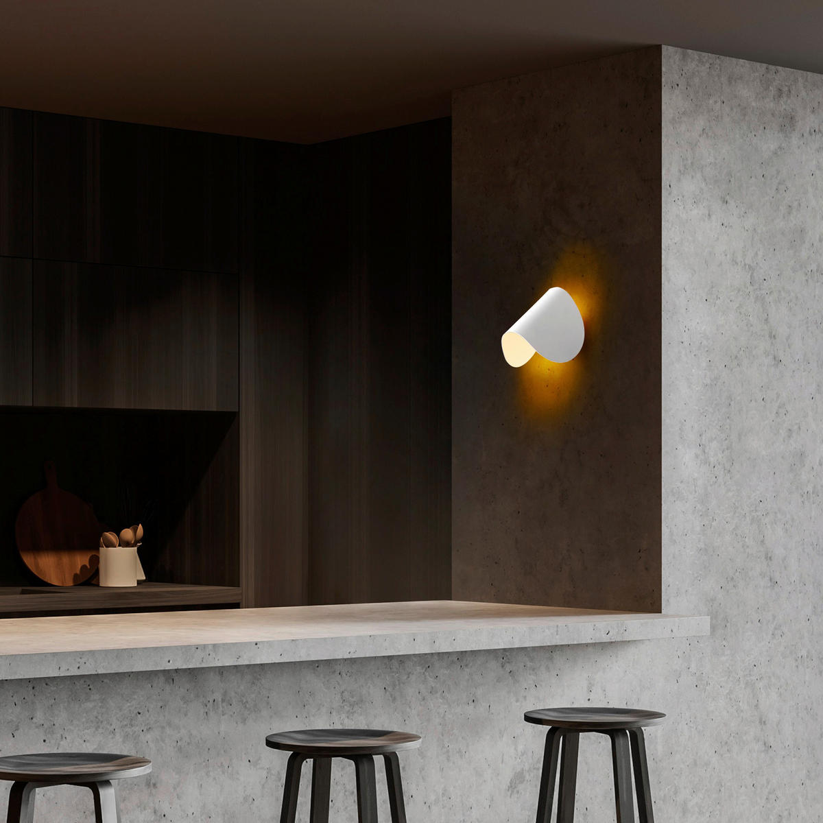 Opviq Wandleuchte 119FRS1144 Chrom Metall B/H/L: ca. 13x12x17 cm 1 Brennstellen Heybe - Chrom (17,00/13,00/12,00cm) - Opviq