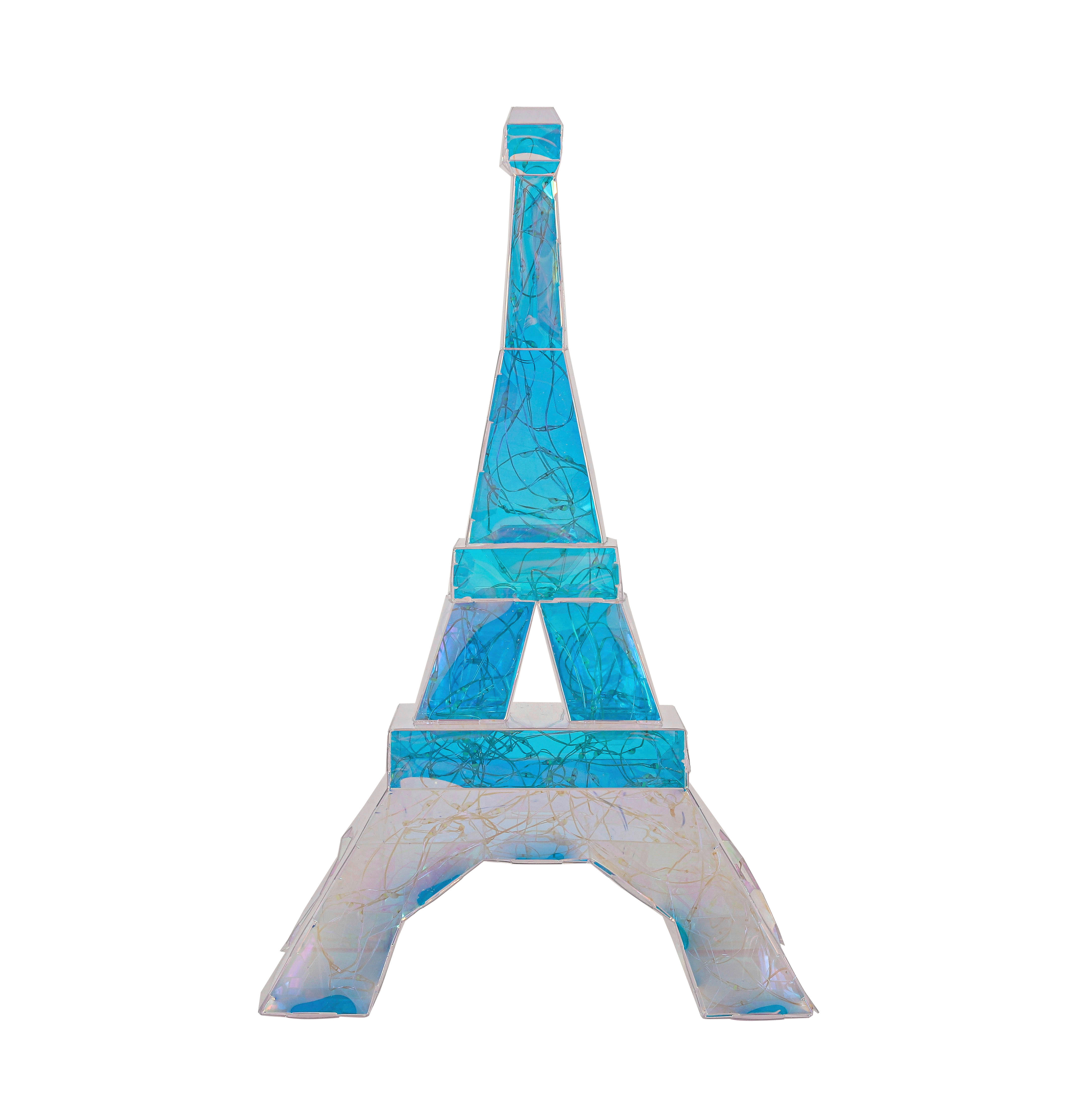 Nolo LED-Dekoleuchte transparent B/H/L: ca. 20,5x20,5x32 cm LED-Dekoleuchte_Eiffelturm - transparent (32,00/20,50/20,50cm) - Nolo