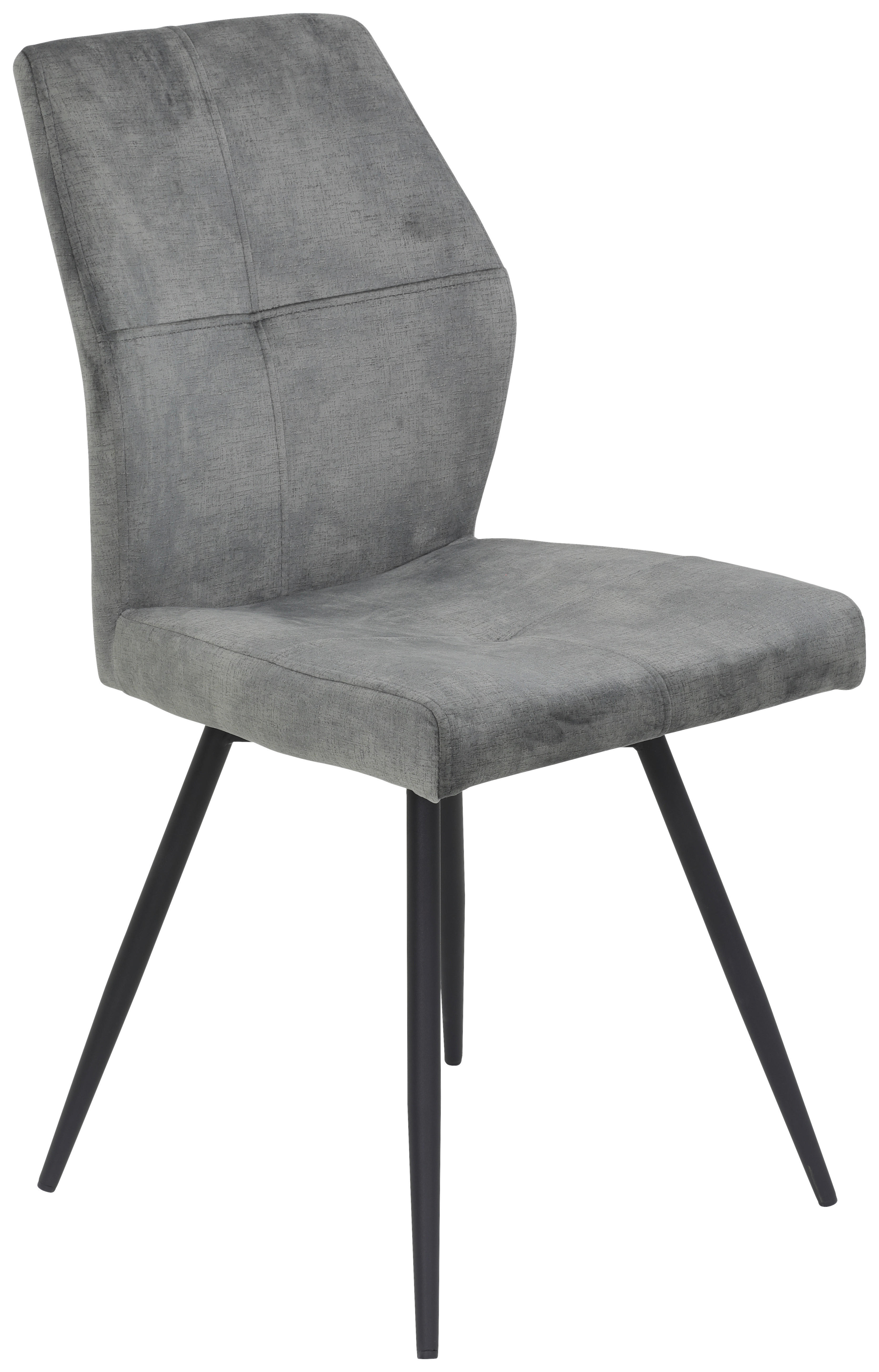Stuhl Ally grau Microfaser B/H/T: ca. 46x89x60 cm Ally - schwarz/grau (46,00/89,00/60,00cm)
