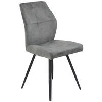 Stuhl Ally grau Microfaser B/H/T: ca. 46x89x60 cm Ally - schwarz/grau (46,00/89,00/60,00cm)