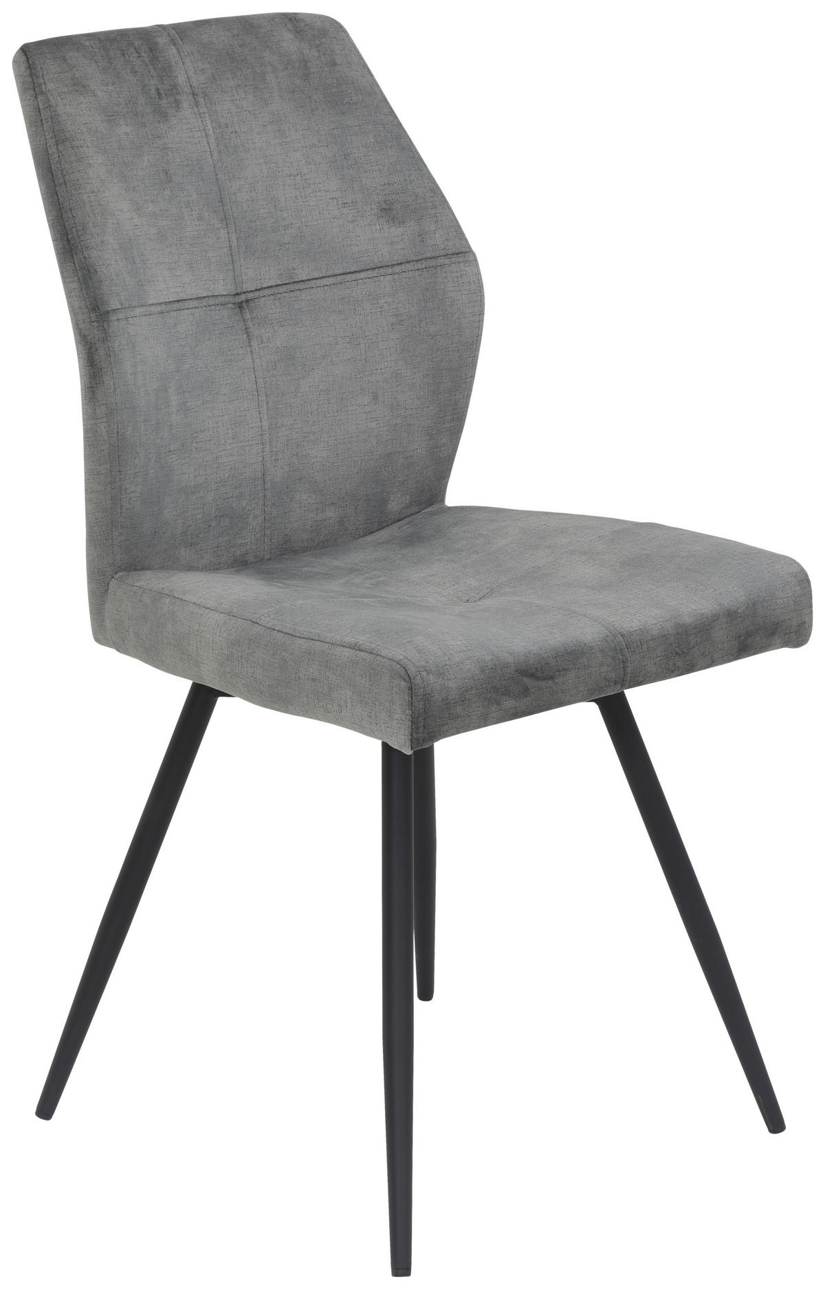 Stuhl Ally grau Microfaser B/H/T: ca. 46x89x60 cm Ally - schwarz/grau (46,00/89,00/60,00cm)