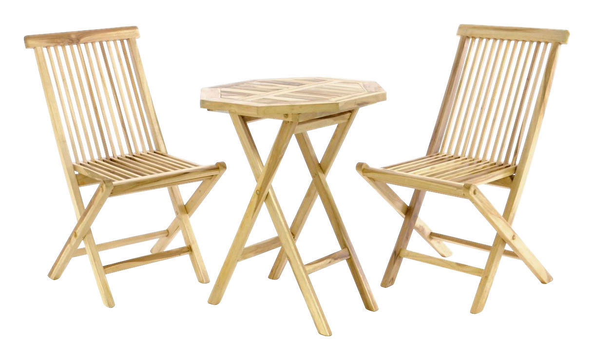 VCM Balkon-Set Nosala natur Teakholz Nosala - natur - VCM