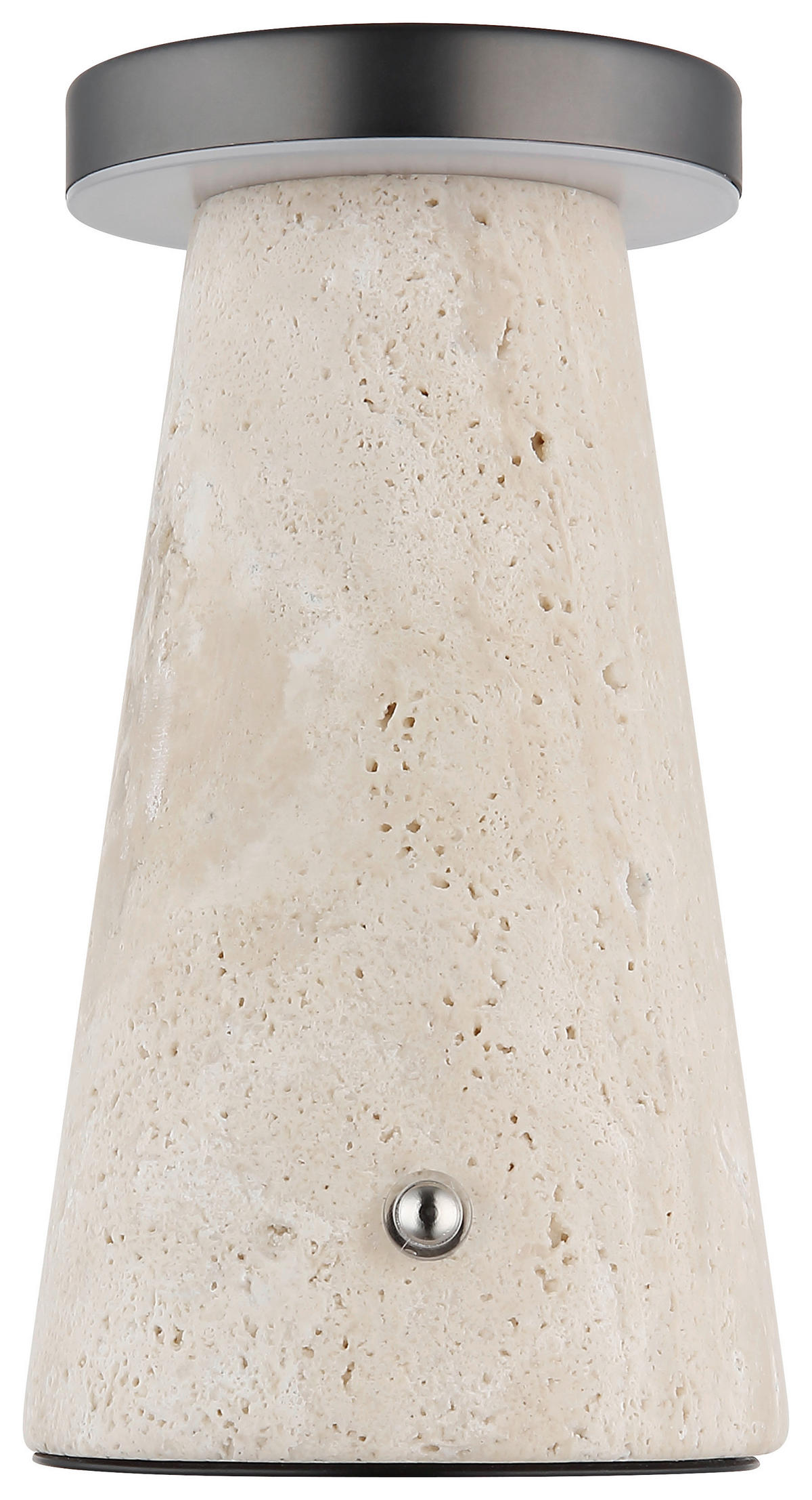 GLOBO Tischleuchte Tischleuchte-Adina - sand/Chrom (13,50/13,50/20,50cm) - GLOBO