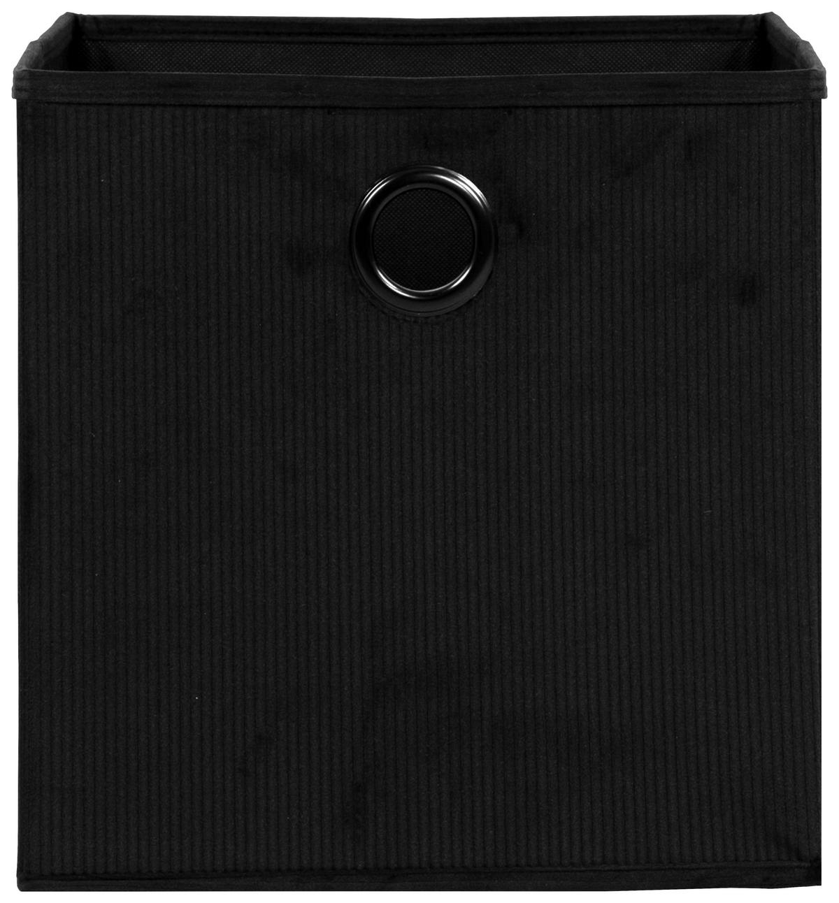 Stoffbox schwarz B/H/T: ca. 32x32x32 cm Stoffbox_1 3754 - schwarz (32,00/32,00/32,00cm)