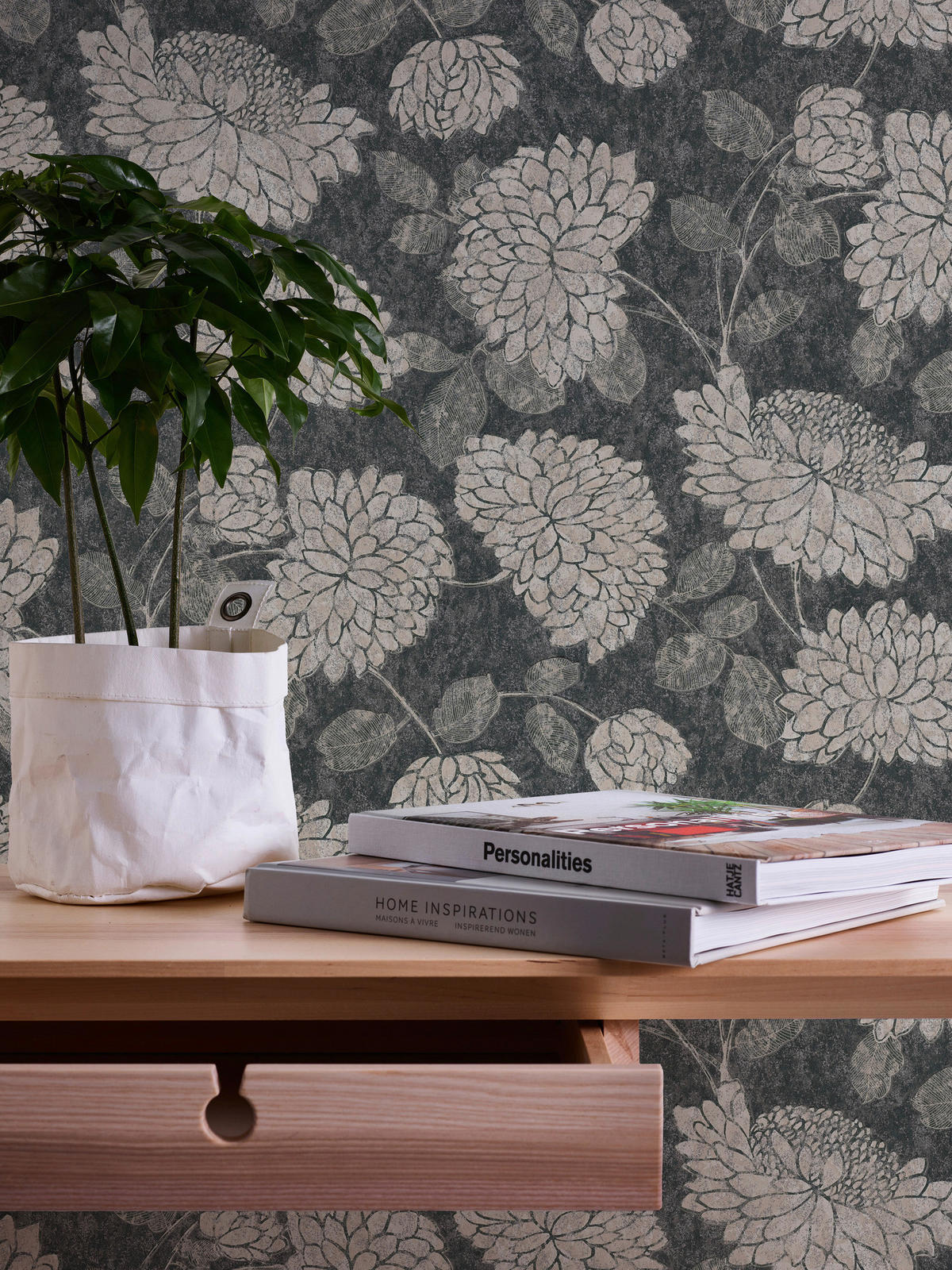 A.S.Creation Vliestapete Attractive 2 Floral schwarz B/L: ca. 53x1005 cm Attractive 2 - schwarz (53,00/1005,00cm) - A.S.Creation