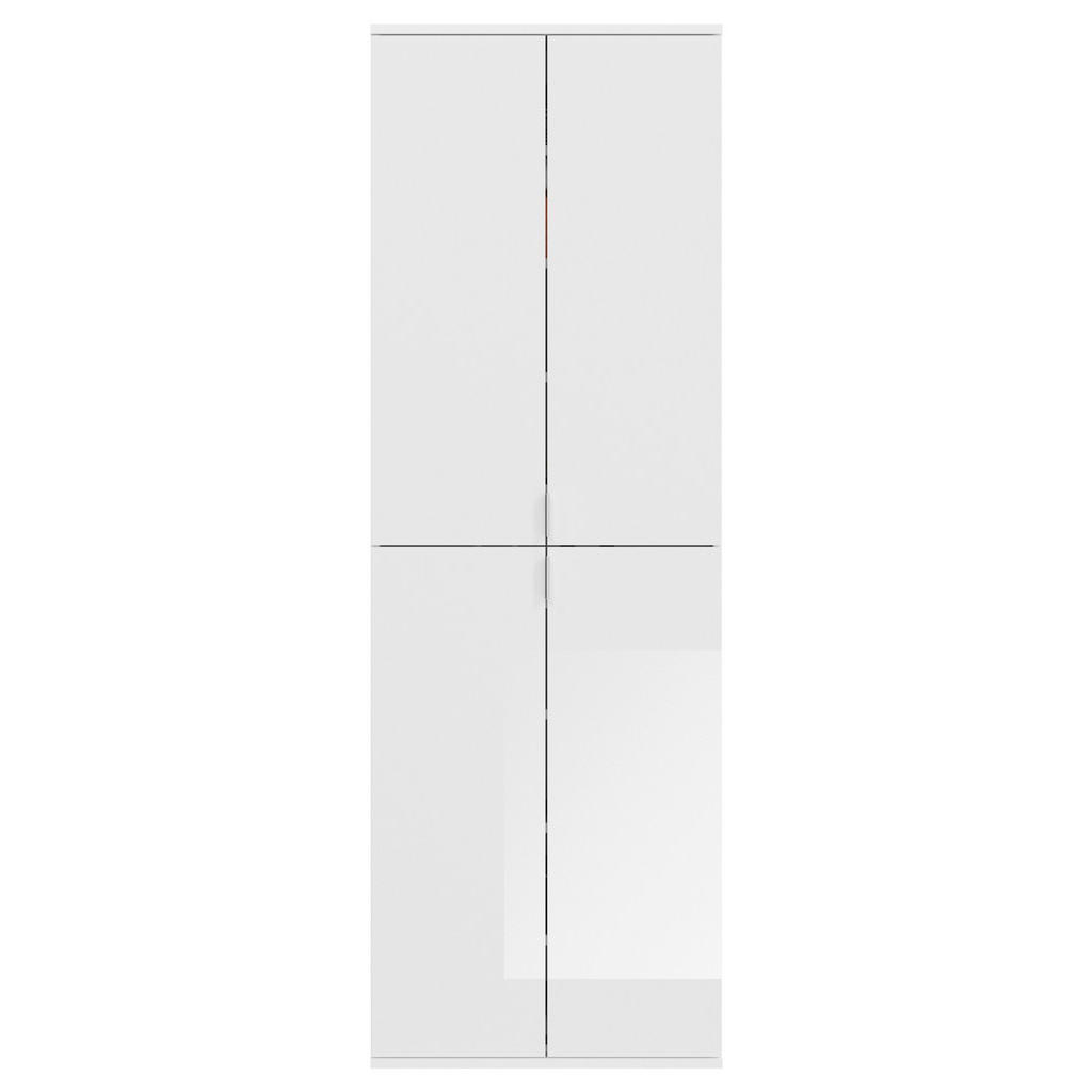 Thumbnail - Garderobe PROJEKT Eiche Artisan Nachbildung weiß Hochglanz Spiegel B/H/T: ca. 213x193x34 cm