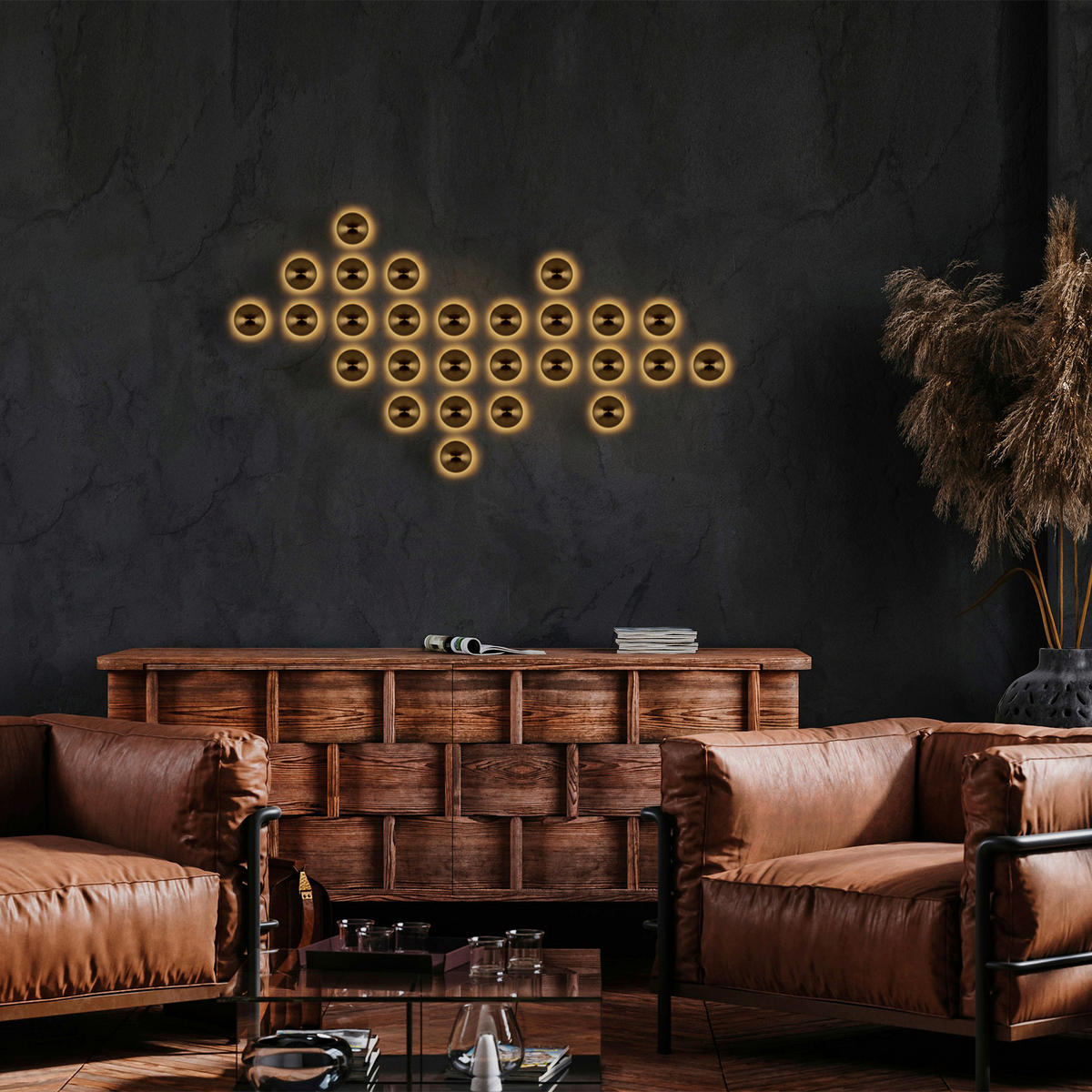 Opviq Wandleuchte Fungal gold Metall B/H/T/L/D: ca. 16x16x16x16x16 cm G9 1 Brennstellen Fungal - gold (16,00/16,00/16,00cm) - Opviq