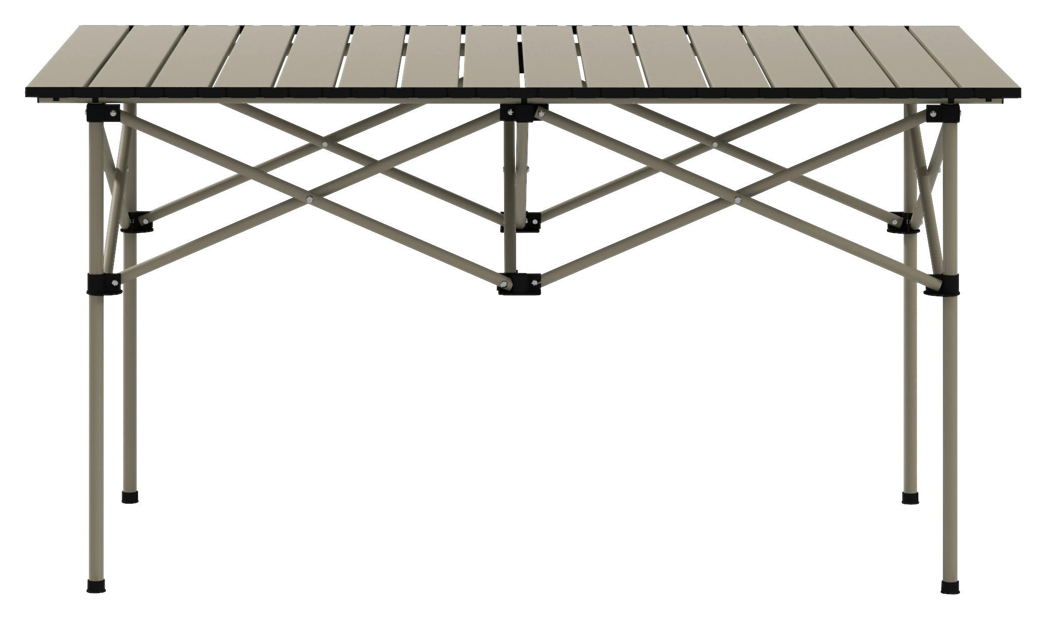 Outsunny Campingtisch khaki Aluminium B/H/L: ca. 55x50x95 cm Campingtisch - khaki (95,00/55,00/50,00cm) - Outsunny