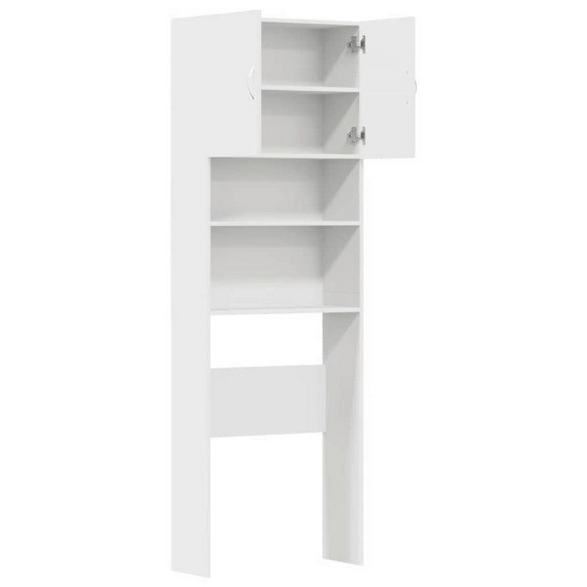 VidaXL Waschmaschinenschrank weiß B/H/T: ca. 64x190x24 cm Waschmaschinenschrank - weiß (64,00/190,00/24,00cm) - VidaXL