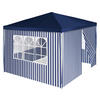 VCM Pavillon royalblau Polyester-Mischgewebe B/H/L: ca. 300x187x300 cm Pavillon - royalblau/weiß (300,00/300,00/187,00cm) - VCM