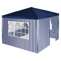 VCM Pavillon royalblau Polyester-Mischgewebe B/H/L: ca. 300x187x300 cm Pavillon - royalblau/weiß (300,00/300,00/187,00cm) - VCM
