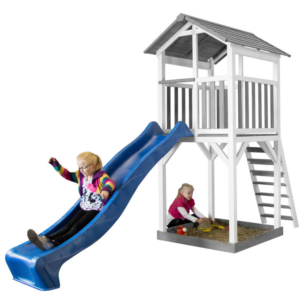 Thumbnail - AXI Spielturm Beach Tower weiß B/H/T: ca. 111,2x241,9x349 cm