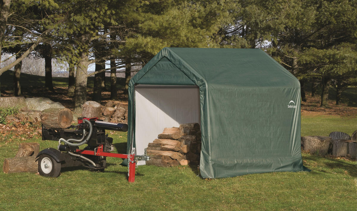 ShelterLogic Foliengerätehaus B/H/L: ca. 180x180x180 cm Foliengerätehaus - grün (180,00/180,00/180,00cm) - ShelterLogic