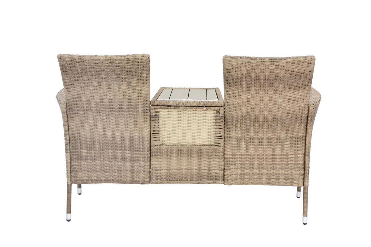 POCOline Gartenbank Love braun Stahl Love - braun/beige - POCOline