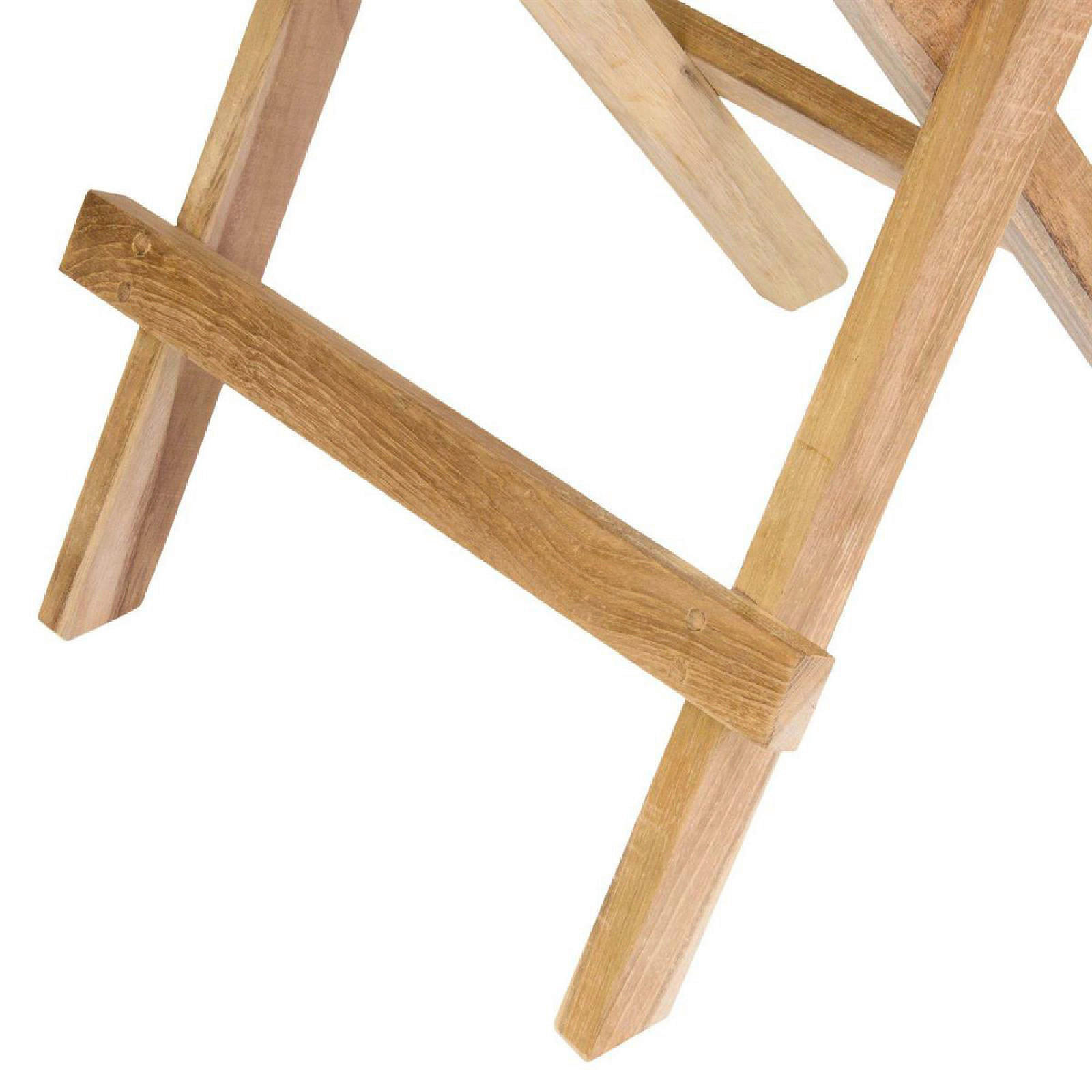 Thumbnail - VCM Gartentisch braun Holz B/H/L: ca. 50x50x50 cm