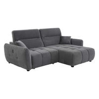 Ecksofa grau Kord B/H/T: ca. 260x106x191 cm Zoom_Ecksofa - schwarz/grau (260,00/106,00/191,00cm)