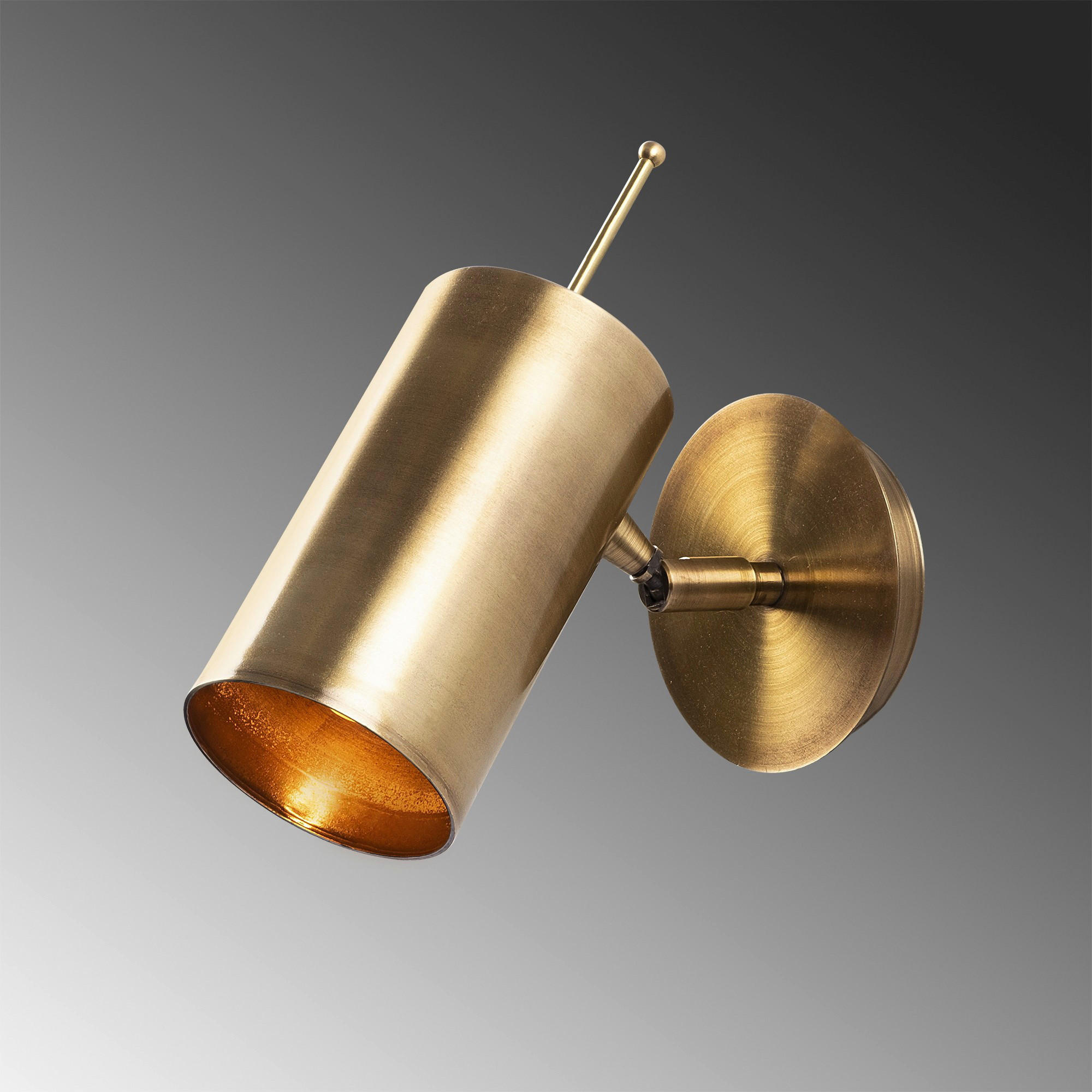 Opviq Wandleuchte Kem bronze Metall B/H/T/L/D: ca. 22x23x22x9x10 cm E27 1 Brennstellen Kem - bronze (9,00/22,00/23,00cm) - Opviq