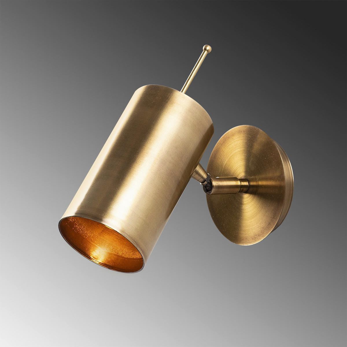 Opviq Wandleuchte Kem bronze Metall B/H/T/L/D: ca. 22x23x22x9x10 cm E27 1 Brennstellen Kem - bronze (9,00/22,00/23,00cm) - Opviq
