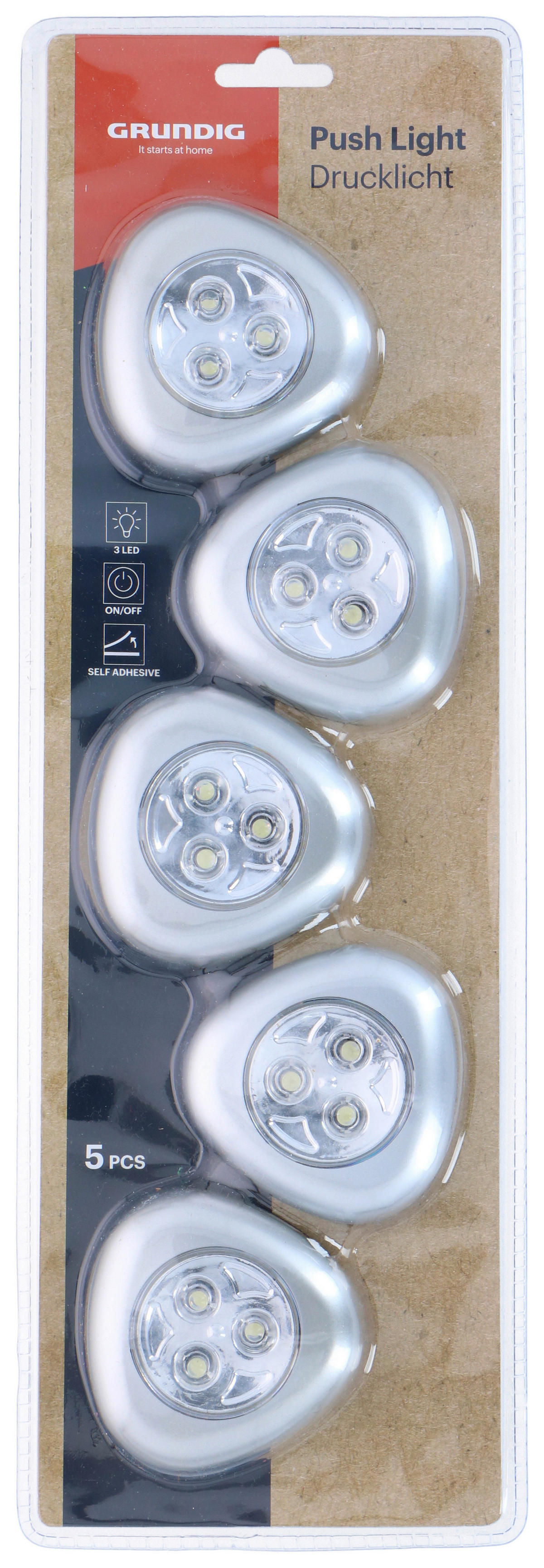 LED-Strahler LED-Strahler_5erPack - silber (13,00/3,50/38,70cm)