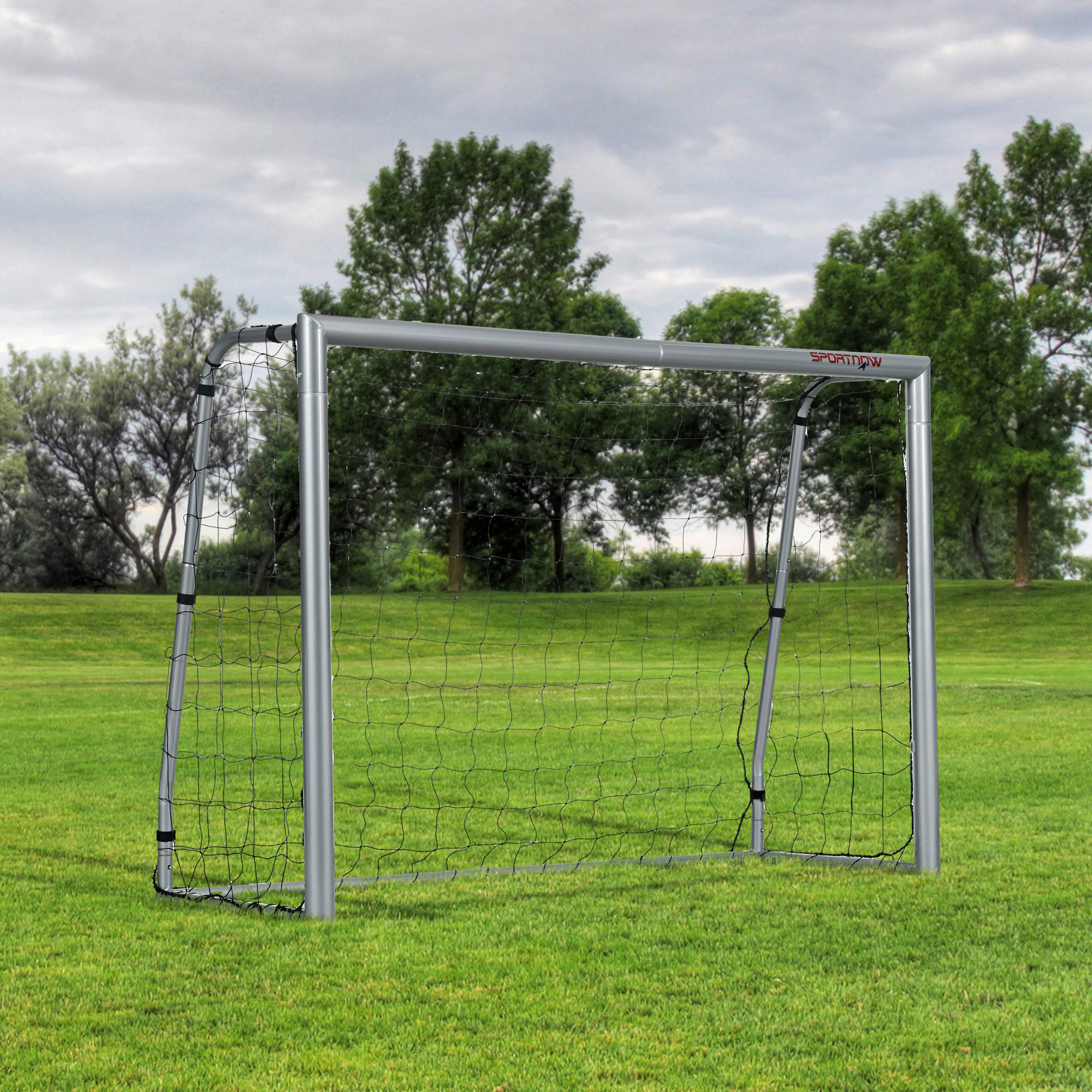 SPORTNOW Fußballtor grau Polyethylen B/H/L: ca. 85x160x240 cm Fußballtor - grau (240,00/85,00/160,00cm) - SPORTNOW