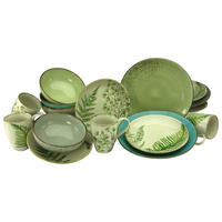 CreaTable Kombiservice Nature Collection Botanica grün Keramik 16 tlg. Nature Collection Botanica - grün - CreaTable