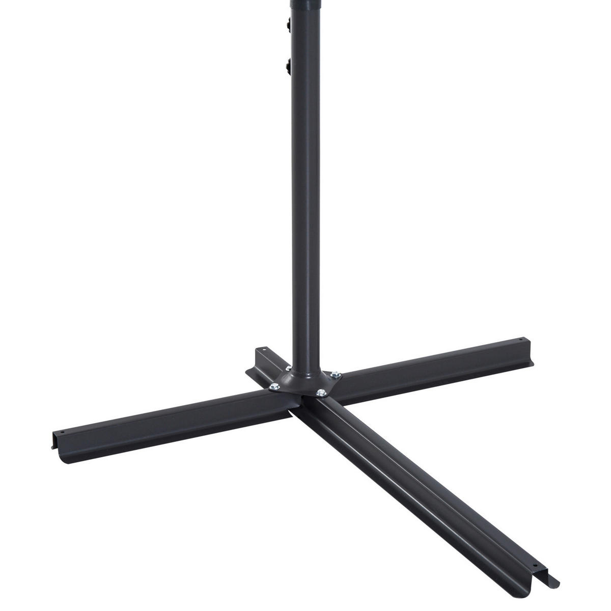 Outsunny Ampelschirm grün Stahl H/D: ca. 245x295 cm Ampelschirm - grün (295,00/245,00cm) - Outsunny