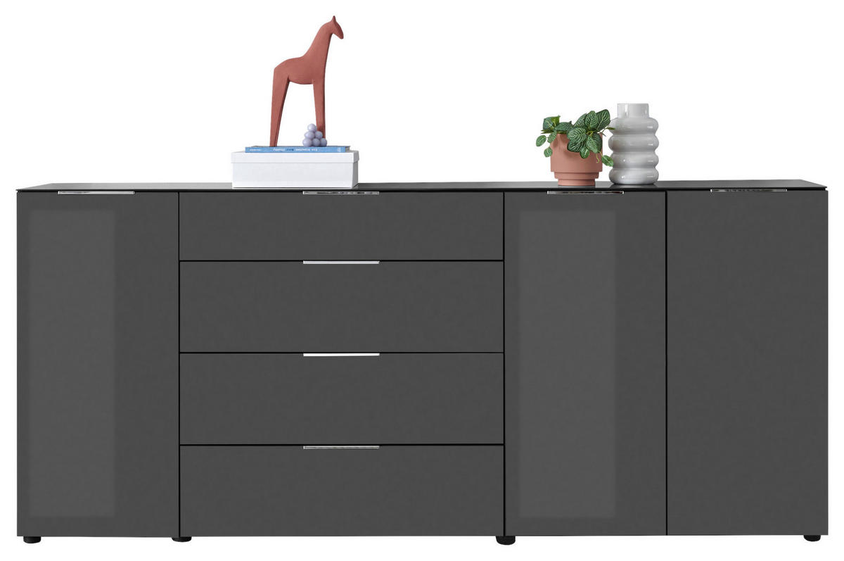 Kommode Santorin anthrazit B/H/T: ca. 226x99x40 cm Santorin - anthrazit (226,00/99,00/40,00cm)